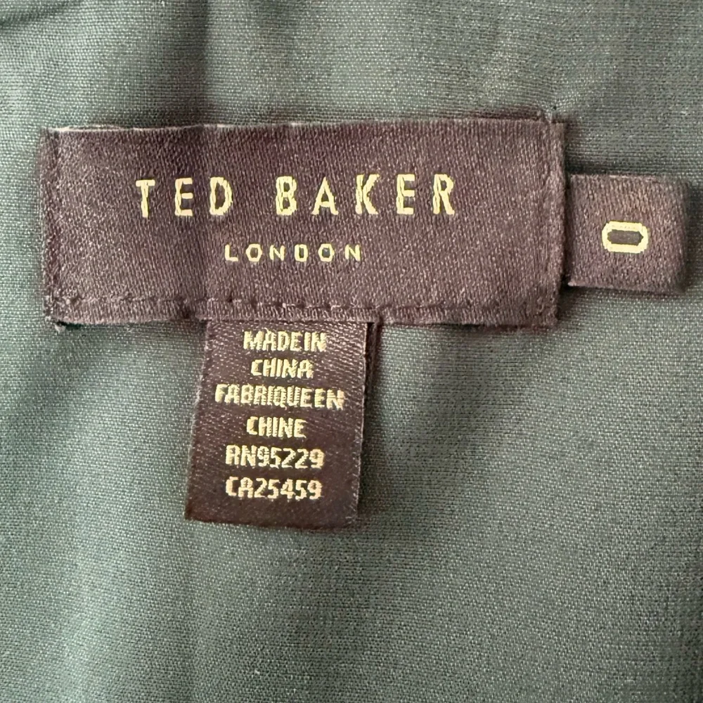 Ted Baker Zaaraa One-Shoulder Satin Draped Sheath Cocktail Dress Deep Green - Picture 10 of 13